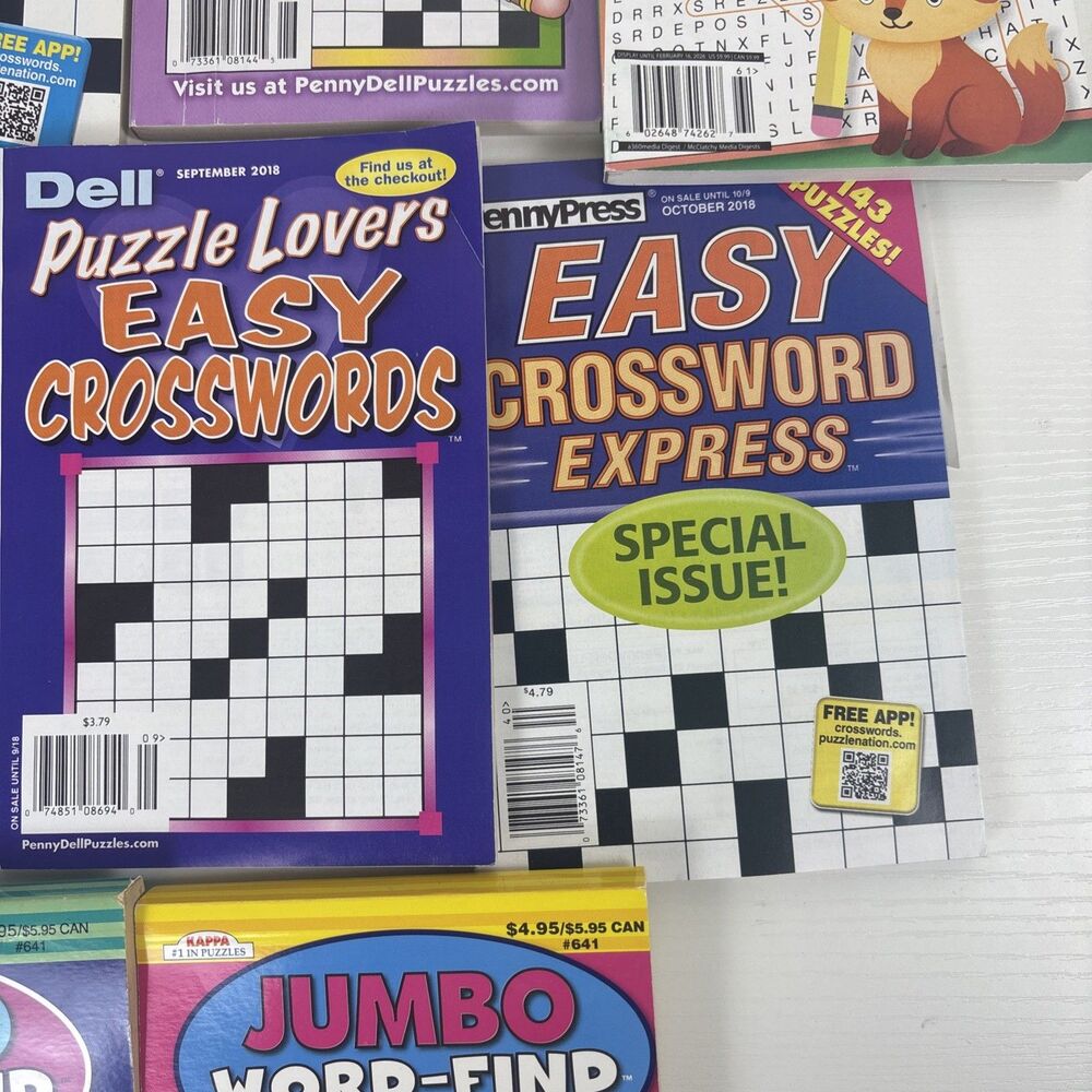 Lot of 12 Dell Penny Press LA Times Kappa Break Easy Crossword Puzzle Books - Picture 5 of 10
